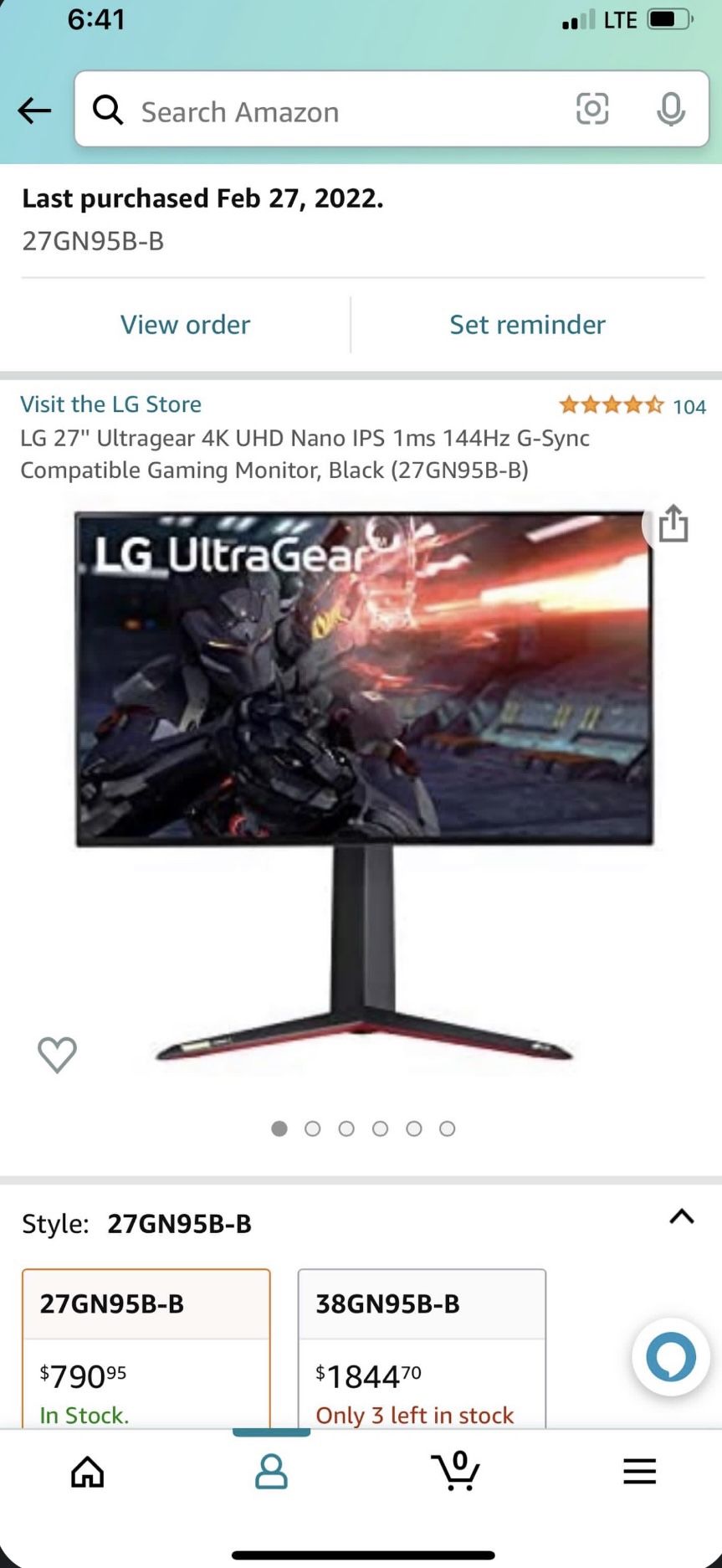 LG Ultragear 4K 27’’ Uhd Nano Ips 144hz