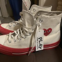 Converse Cdg play White And Red Size 9 Men’s 
