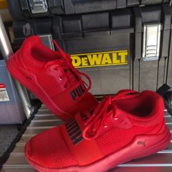 Red Pumas Kids Size 1