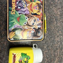 Vintage Muppets Lunch Box W/ Thermos 