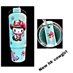New Hello Kitty Cowgirl Tumbler 