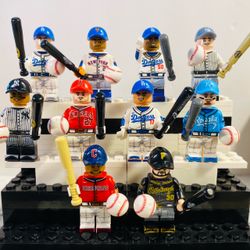 Shohei Ohtani Aaron Judge MLB Baseball 10pc Minifigures LEGO Compatible