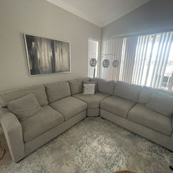 Light gray Sectional (112”x112”)