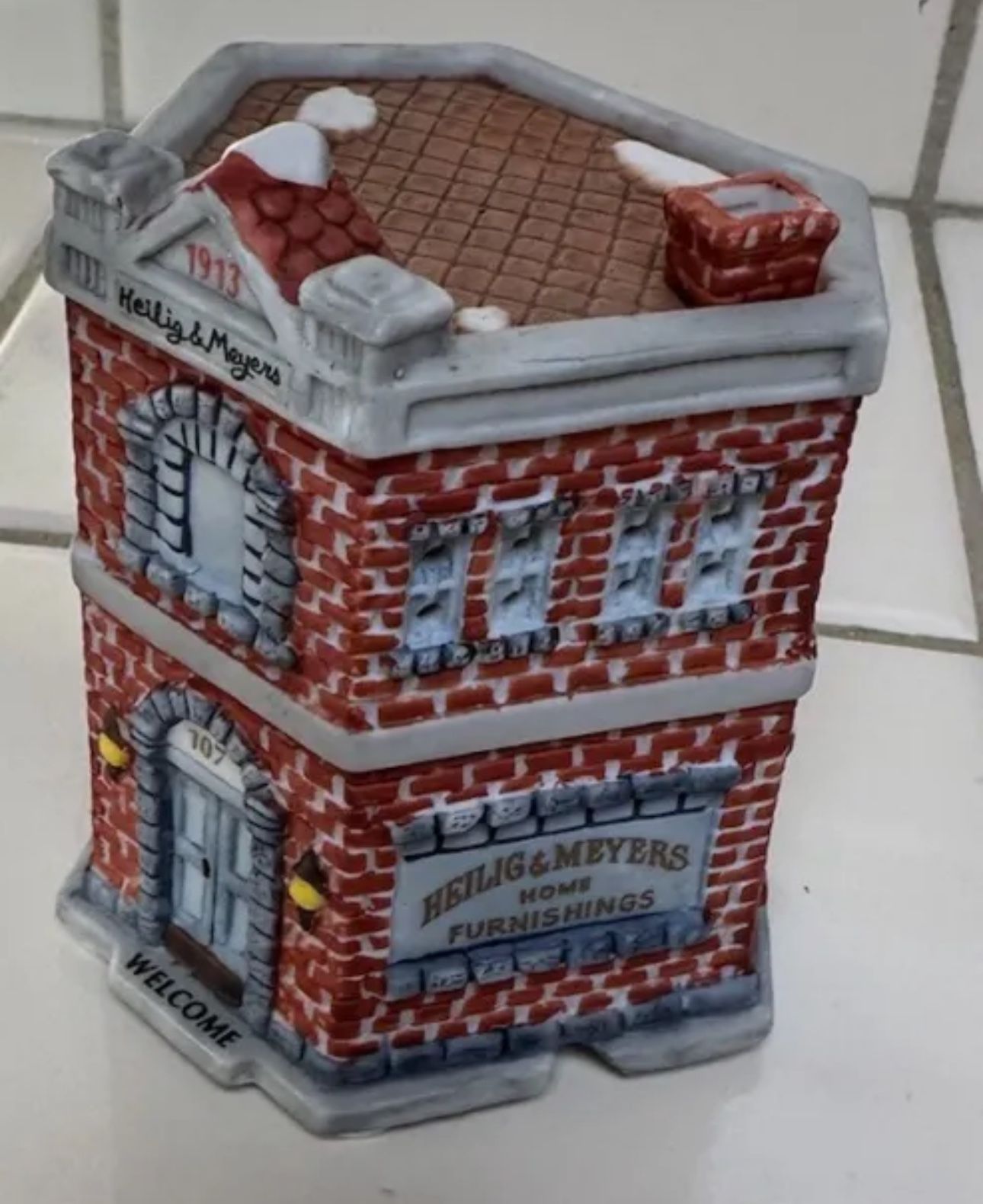 Vtg 1993 Home Town America Christmas Village Heilig & Meyers 336891 for Sale in Laguna Beach, CA