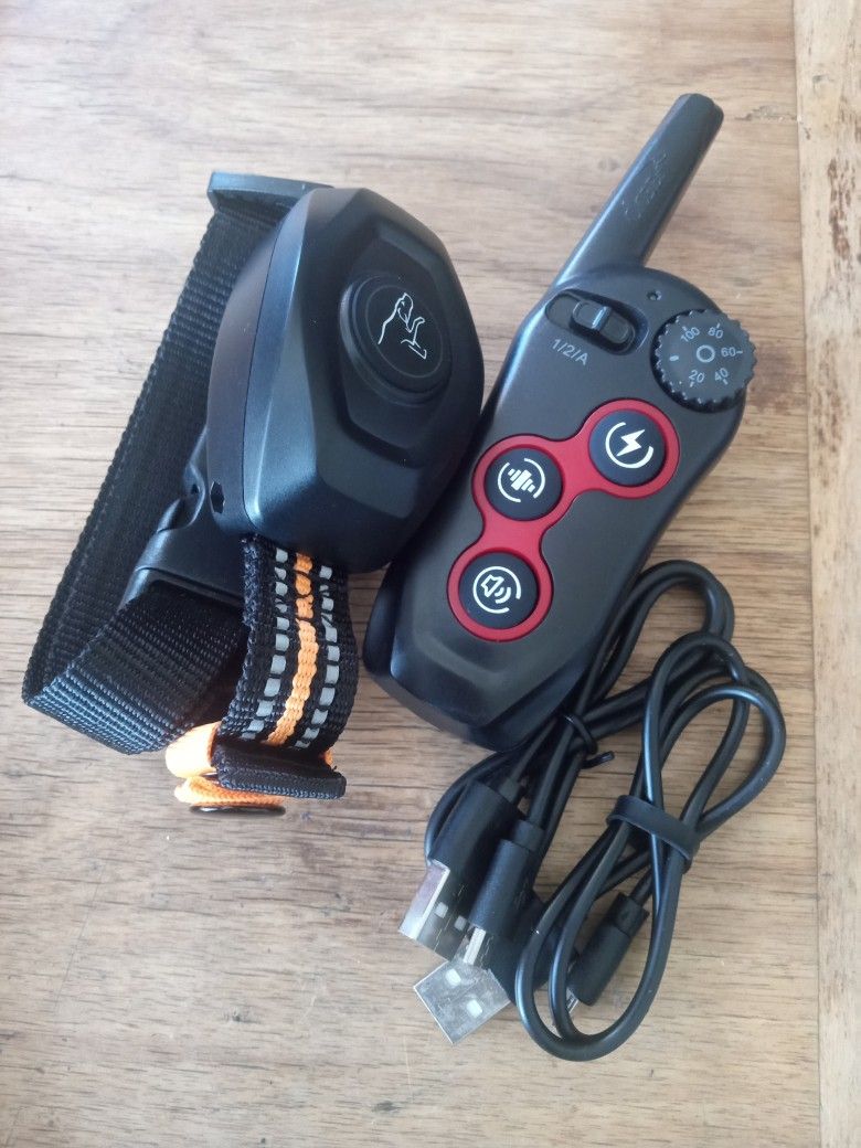 TRAINING DOG COLLAR SHOCK VIBRATE BEEP CONTROL 1300FT RANGE WATERPROOF