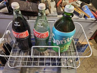 Old rc.  Coke  sprite bottles