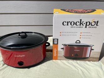Crockpot 8QT Slow Cooker! Red! With Box!