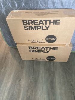 HVAC AIR FILTERS (UNOPENED) 12x24 (12 total=2 boxes) and 10x20 (12 total=2 boxes ) $20 per box of six.