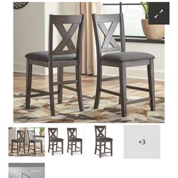 6 Caitbrook X-Back Counter Height Bar Stools – Ashley Furniture