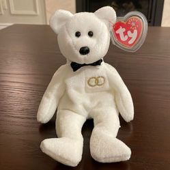 Mr. the Groom Bear with sparkles 2001 Vintage NWT Excellent Condition 9” 