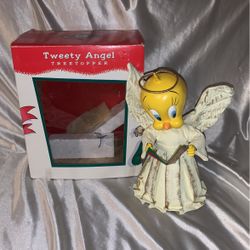 Tweety Bird Angel Tree topper Treetoper 1996 In Box 