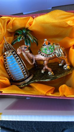 New Gold Plated Desert Figurines- Two For