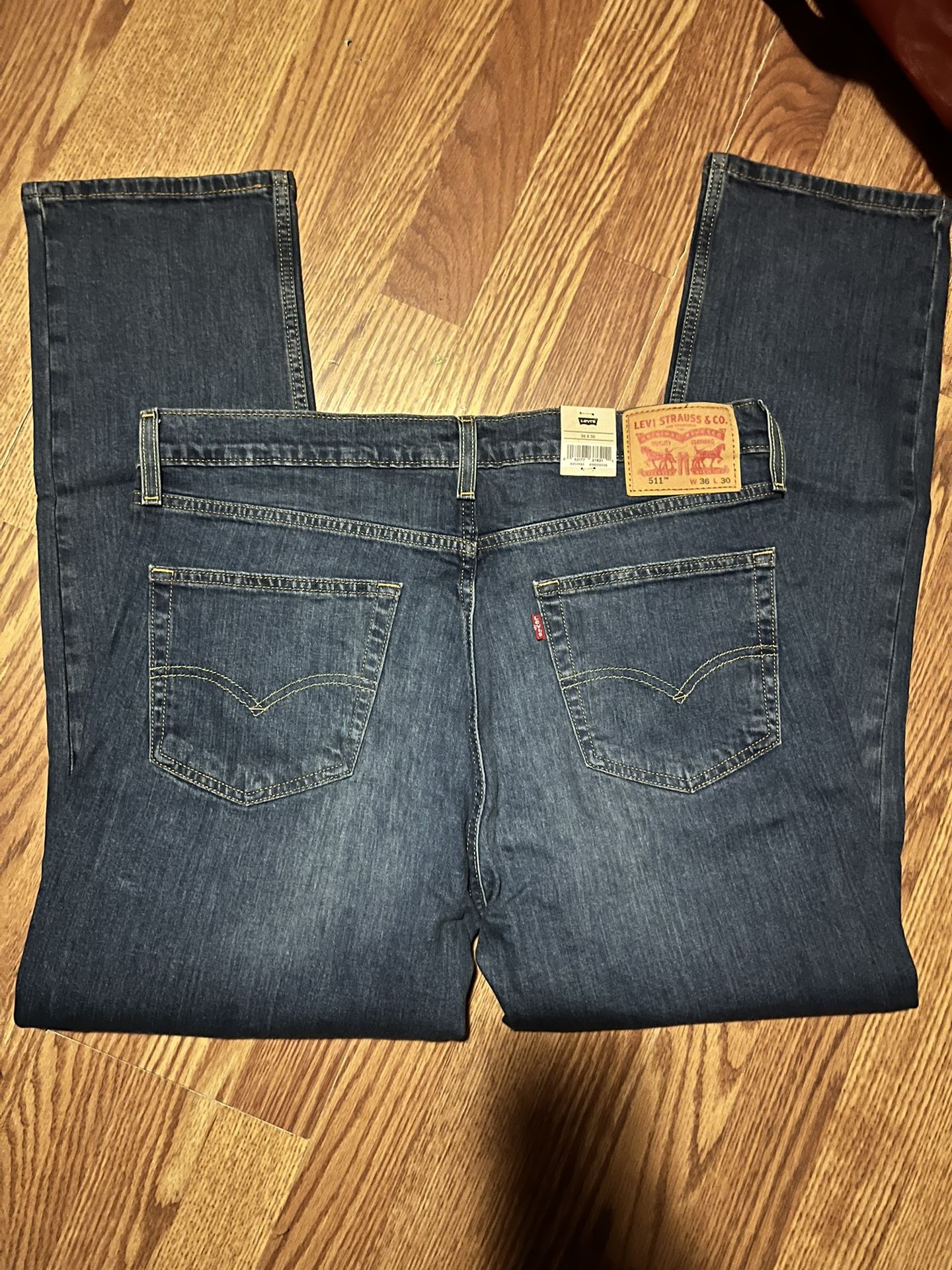 Mens Levi's 511 Slim Fit 36x30 Medium Wash New