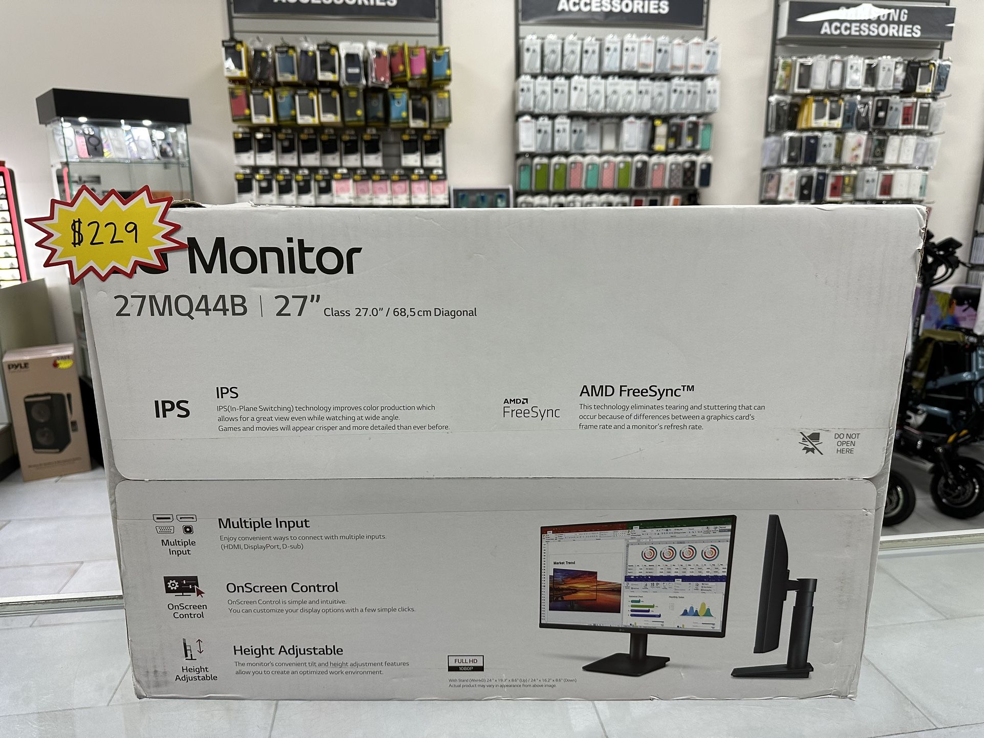 LG 27” LED AMD Monitor! $229 Cash Or Card Deal!