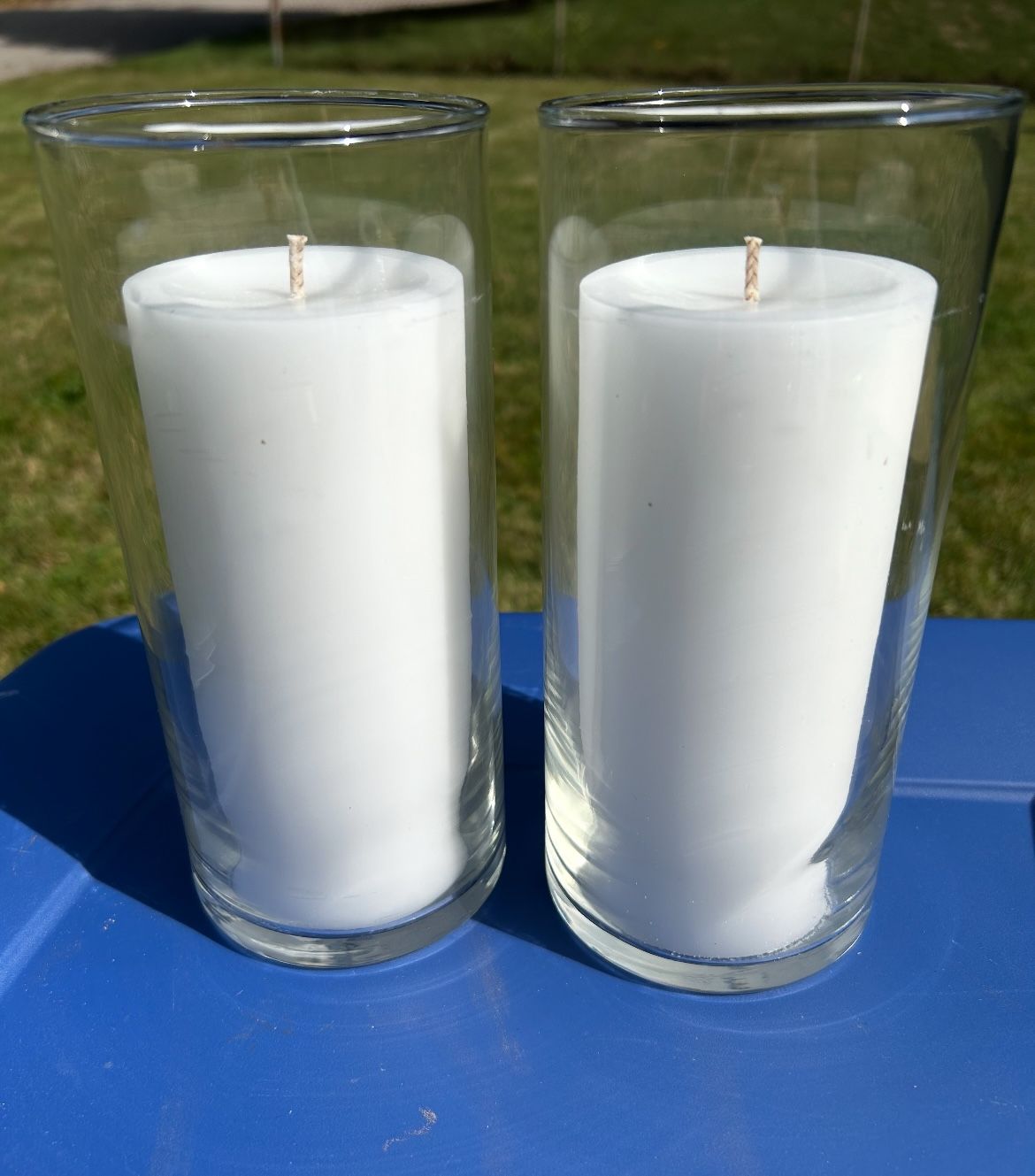 Candles W/ Glass Holders