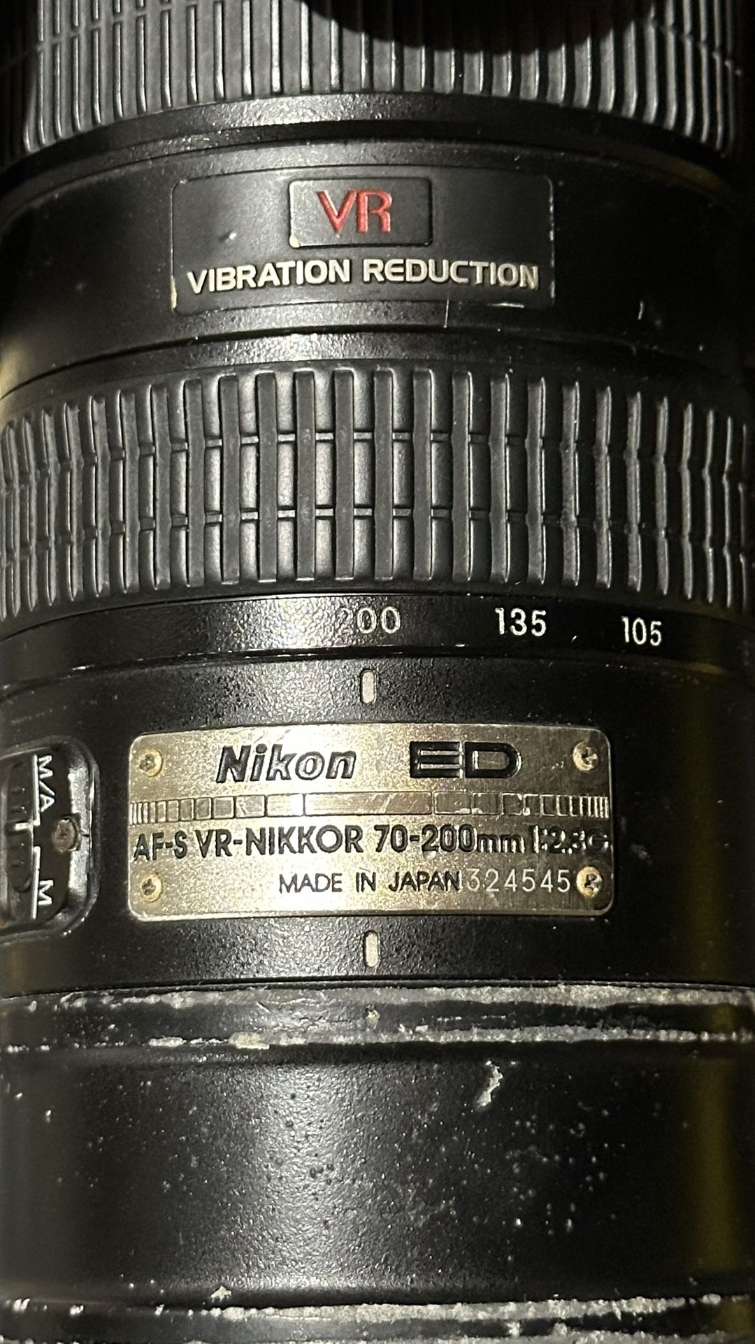 AF-S VR-NIKKOR 70-200mm 2.8G