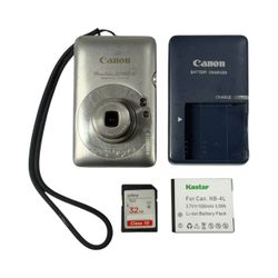 Canon PowerShot ELPH SD780 IS Silver 12.1MP Digital Camera with 32GB Memory