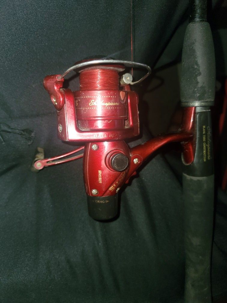 "Shakespeare Mantis MN030R Maroon Fly Fishing Reel" In Condition Seen In Photos