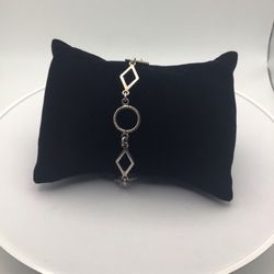 925 DIA Shape/ Circle Bracelet 