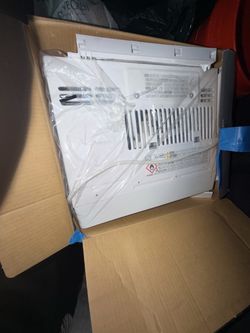 White Window Air Conditioner Unit