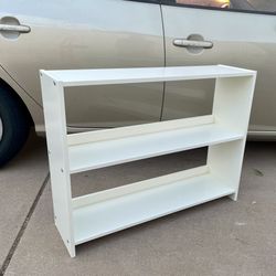 New Super Cute Donco Louver 36” White 3 Shelf Bookcase for Nursery or Low Loft Bunk Bed