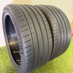 V277  255 35 19 96Y  Michelin  Pilot Sport 4S  2 Used Tires 60% Life 