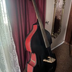 Upright Bass- Black And Red