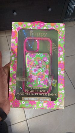 XO Poppy iPhone 15/14/13 Case & 5000mAh Power Bank