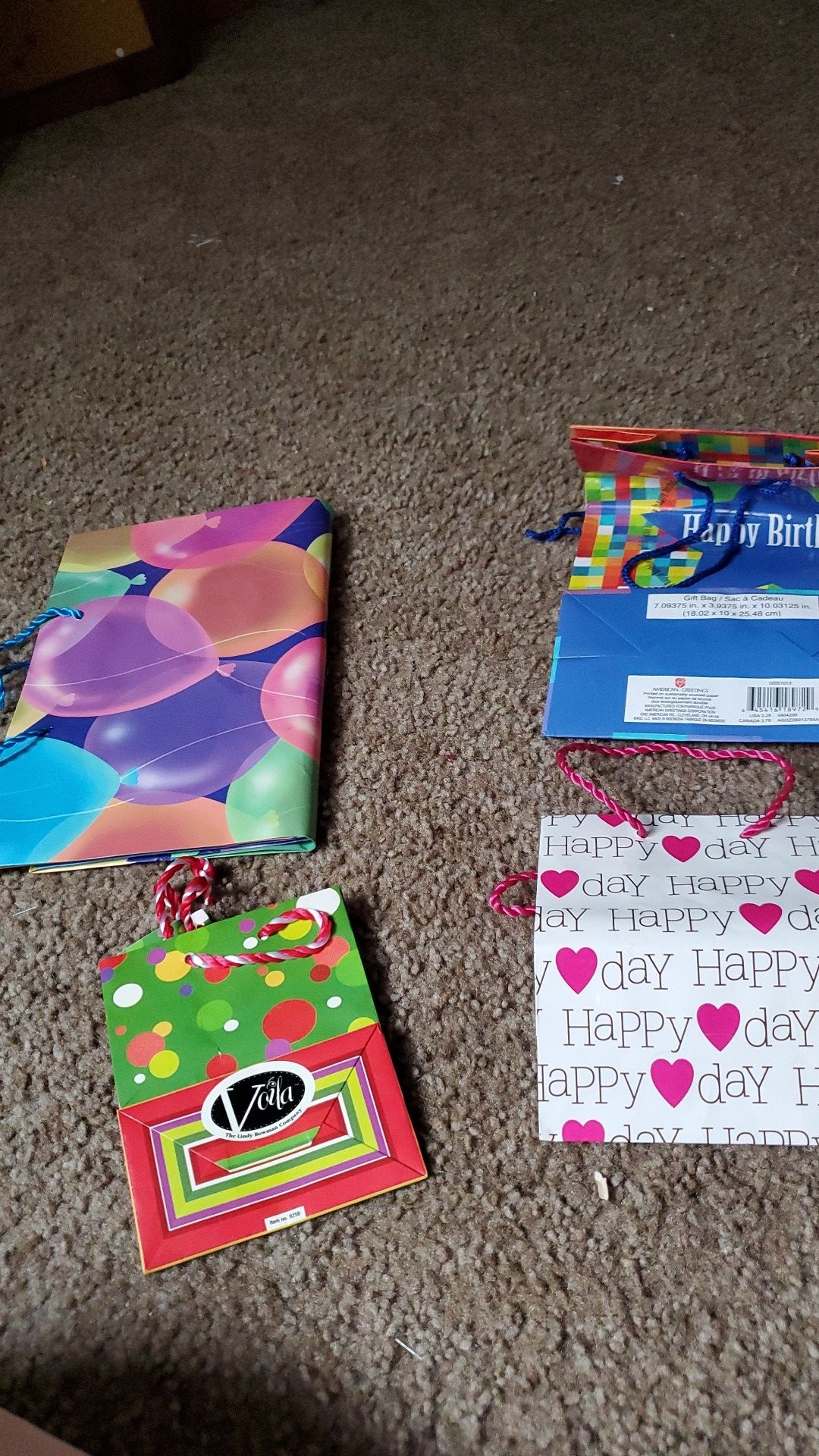 Gift BAGS  - birthday theme