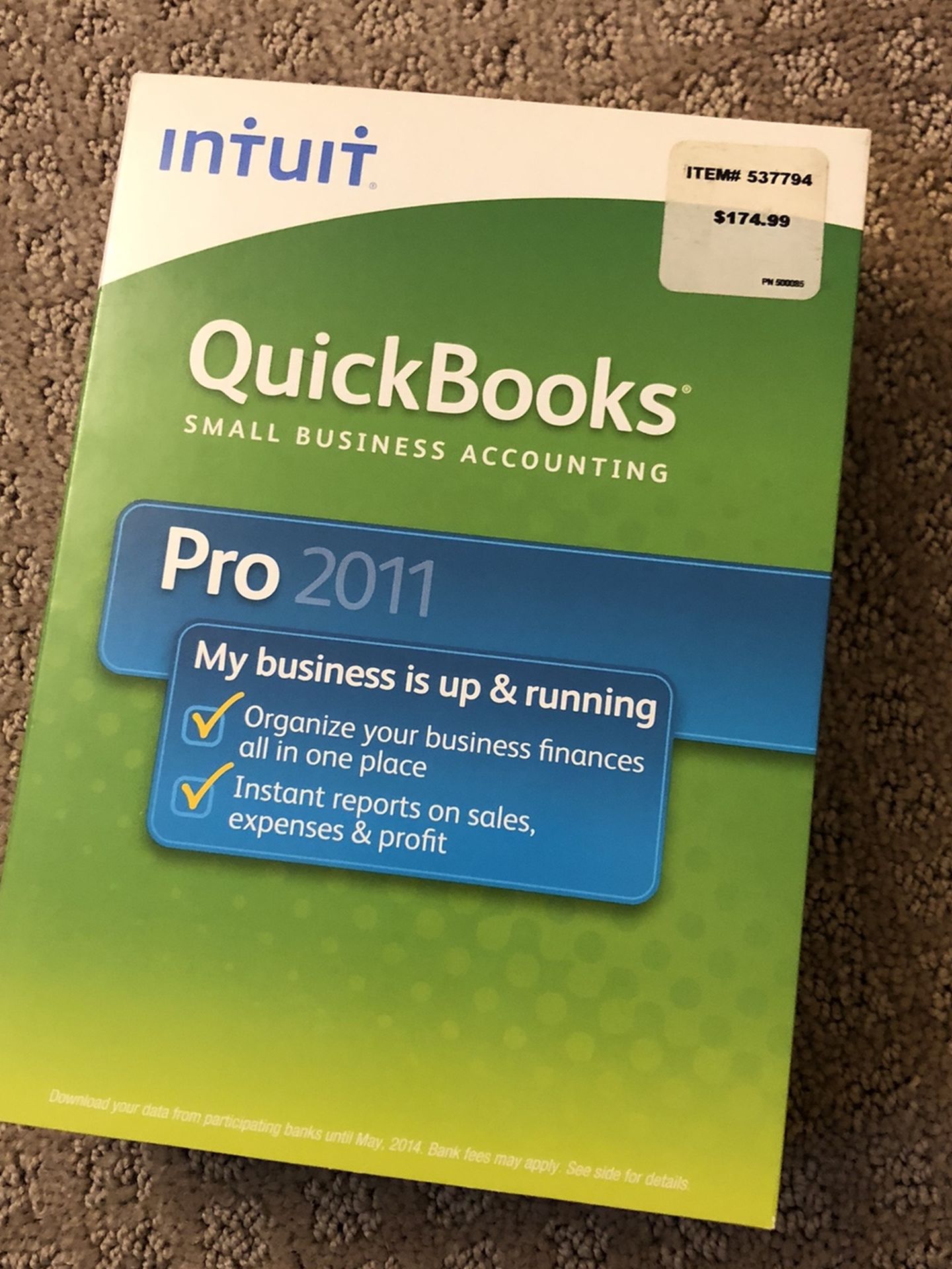 QuickBooks Pro 2011 Small Business Accounting