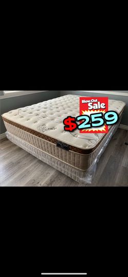 King Organic Cloud Edition Europillow Top 12inch Matres