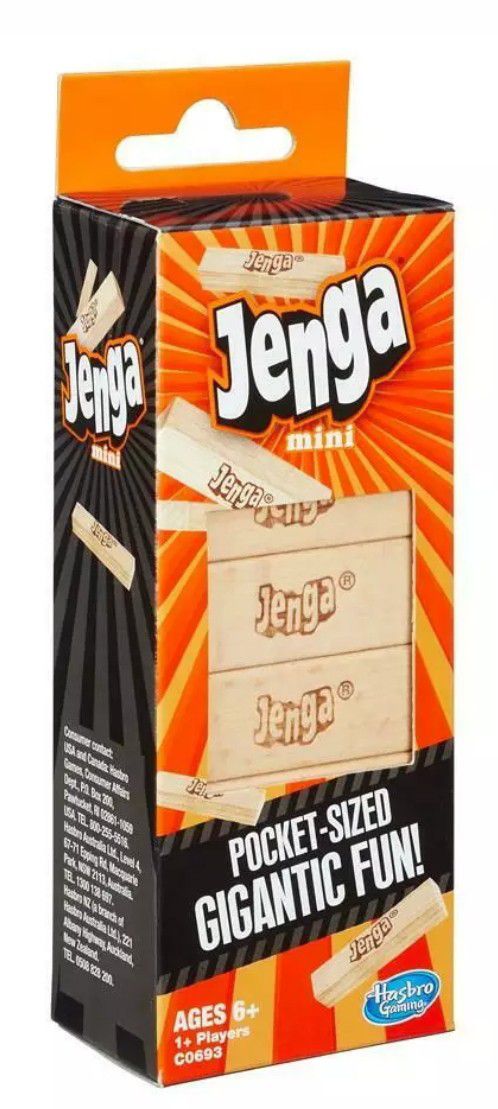Jenga Mini Travel Classic Family Fun Board Game Hasbro . Condition is New. Shipped with USPS First Class Package.