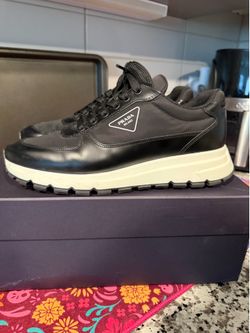 Prada Men’s Nylon Sneakers – Black – Size 7 IT / Approx. US 9–9.5