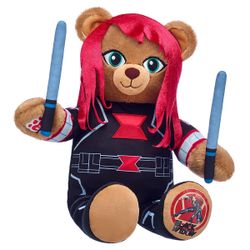🧸🧸🧸For Sale Bnwt Black Widow plush With Birth Certificate And Batons🧸🧸🧸🧸