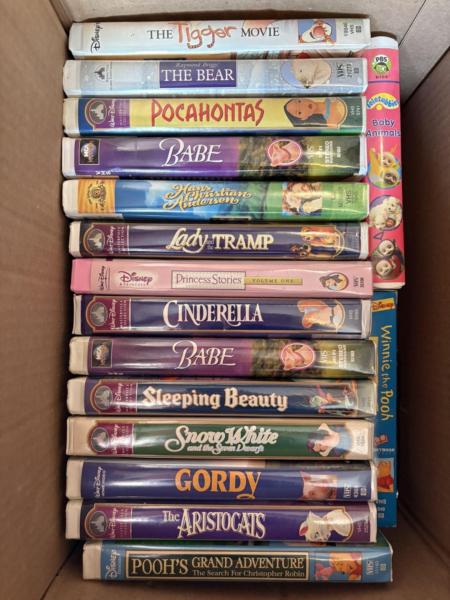 Disney VHS Movies Lot 