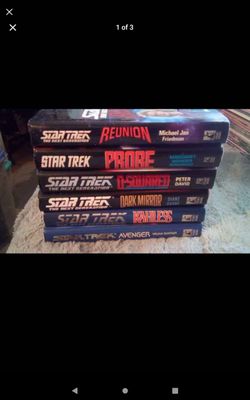 Star Trek hardback books (6)(North Arlington)(READ BEFORE MESSAGE)