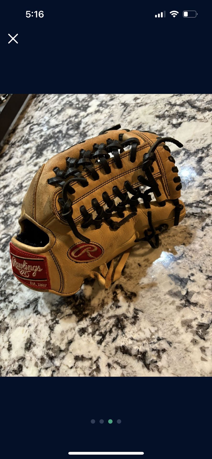 Rawlings 11.75 Glove