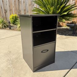 Black File Cabinet