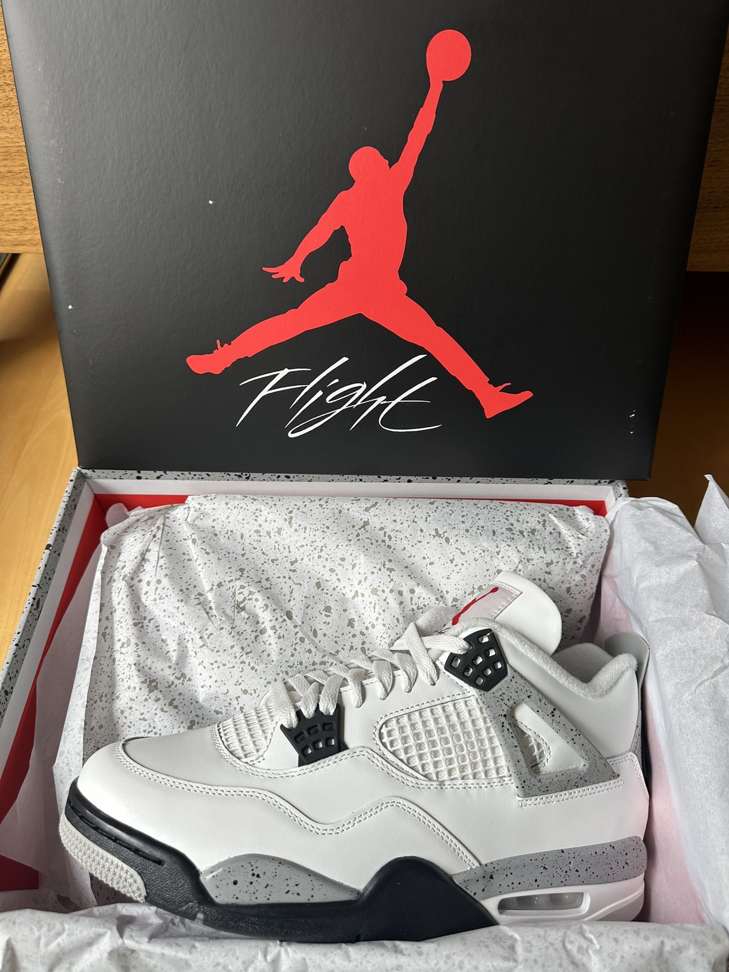 Jordan 4 Retro White Cement 2025 (Size 10)