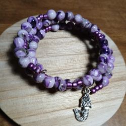 Homemade Ceramic Bead Bracelet