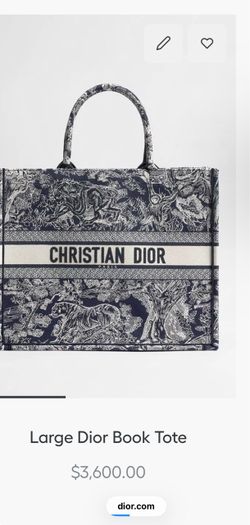 dior tote bag large