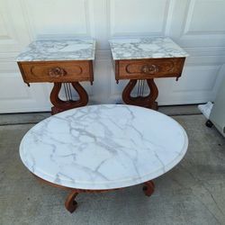 Marble Top Tables Vintage 