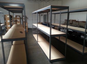 Garage Shelving 72 in W x 24 in D Boltless Supply Office 3 Tier Storage Racks Delivery Available