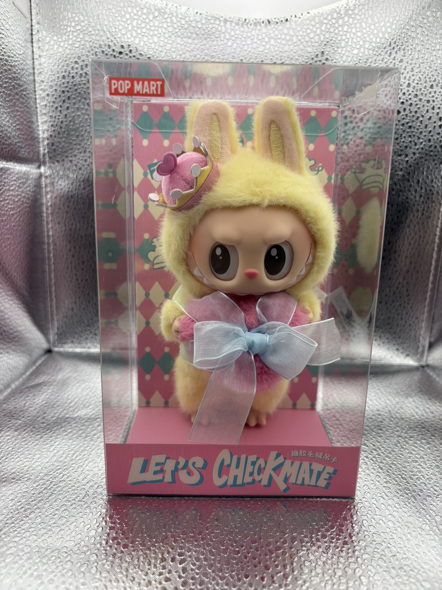 POPMART authentic let’s checkmate labubu plush Pendant