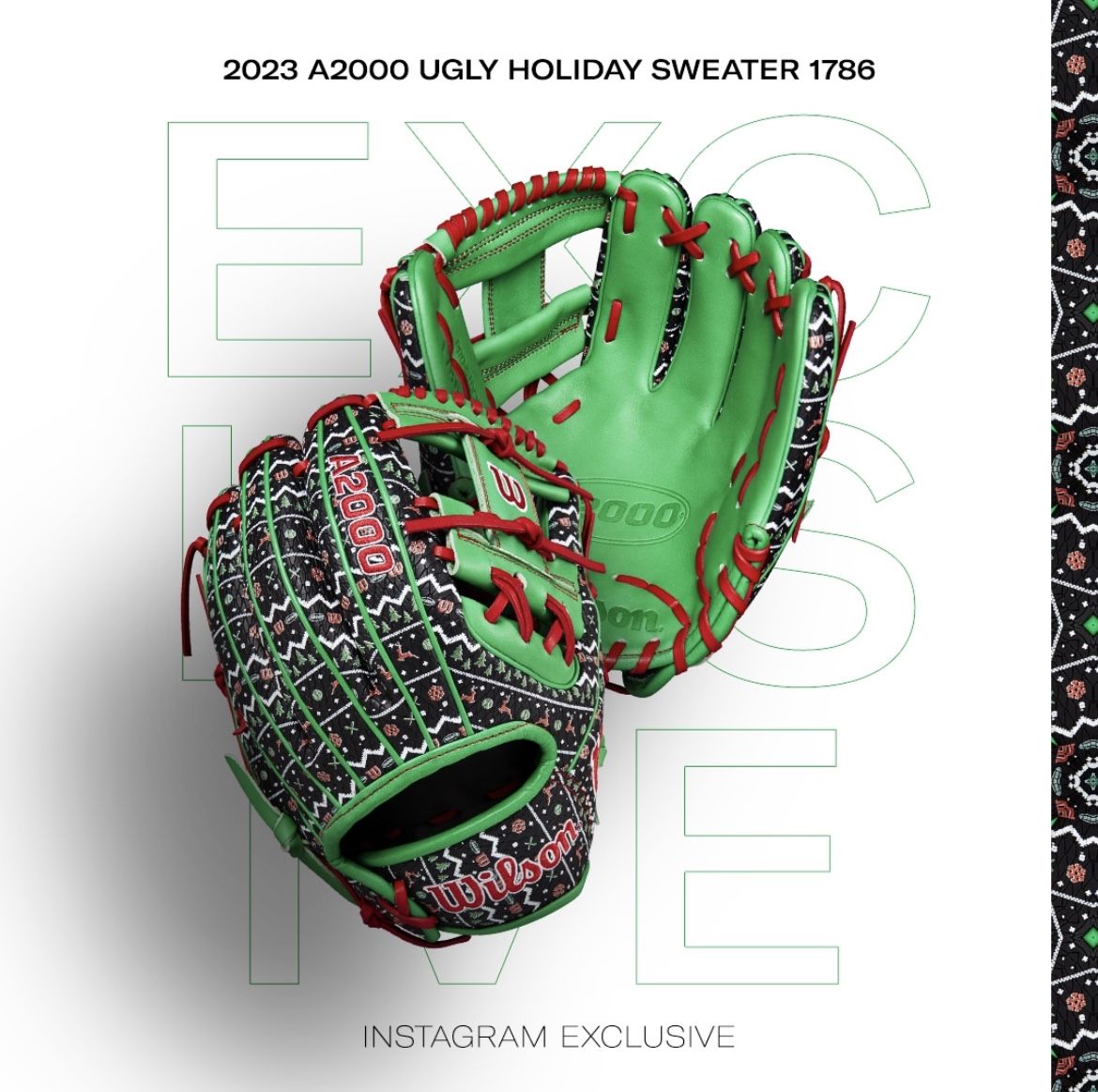 Wilson IG Exclusive Ugly Christmas Sweater Glove
