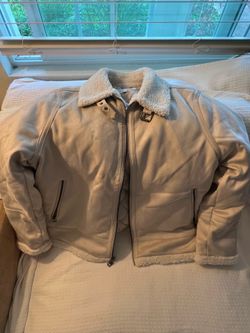 Calvin Klein Men's Classic Faux Shearling B-3 Bomber Jacket