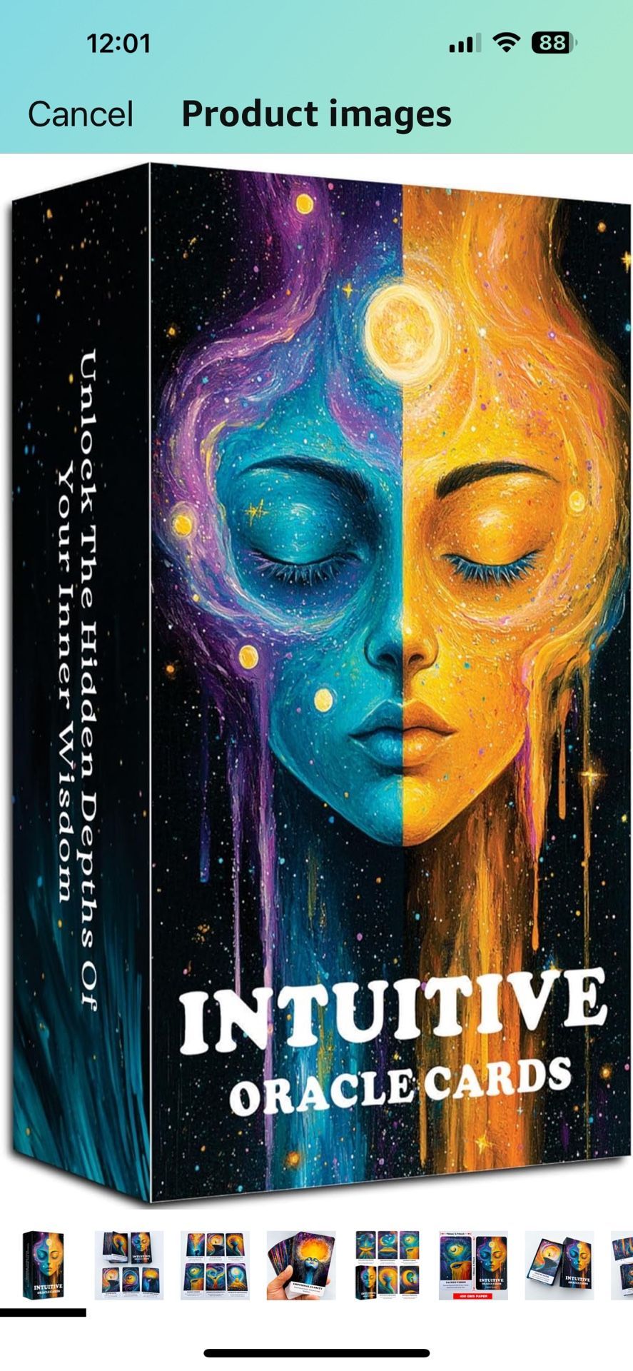 Intuitive Oracle Cards, Oracle Cards for Beginners, 56 Oracle Card Deck to Awaken Inner Wisdom, Enhance Psychic Abilities, Spiritual Guidance