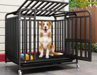 43” heavy duty dog crate