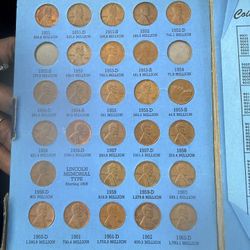 Penny Collection Starting From 1941 To 1963