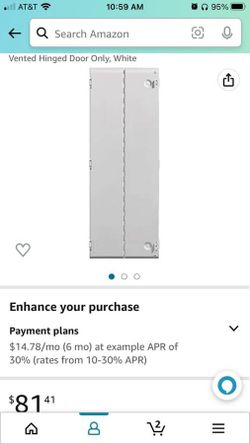 Leviton 42” Wireless Vented Door, Hinged for Home Network Cabinet